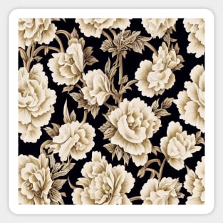 Baroque floral pattern, model 16 Sticker